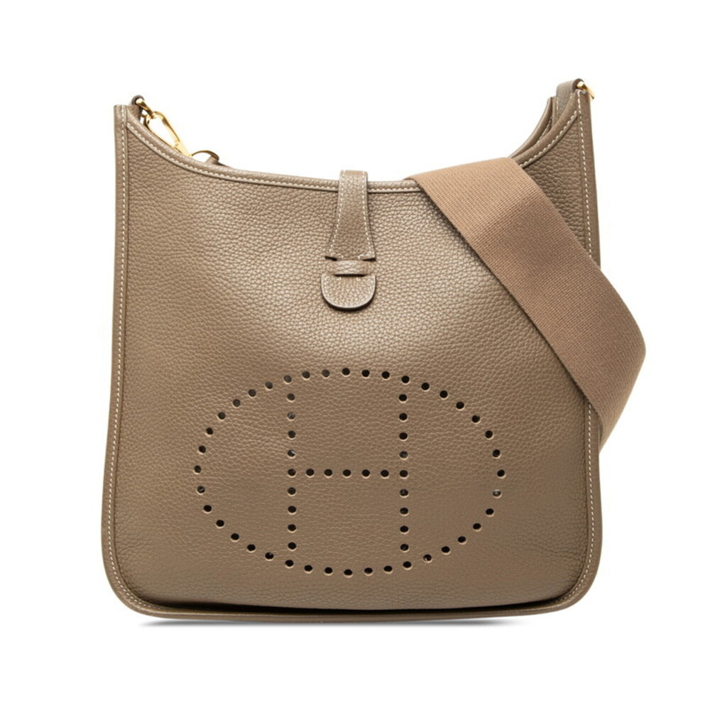 Hermes Evelyne 3 PM Crossbody Shoulder Bag, Y Stamp, 2020 Model, Etoupe Color...